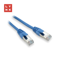 LYNX FTP patch kabel Cat5e PVC, CCA, 2m, modrý LYNX FTP patch kabel Cat5e PVC, CCA, 2m, modrý
