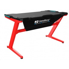 Sandberg herní stůl, Fighter Gaming Desk, červenočerný Sandberg herní stůl, Fighter Gaming Desk, červenočerný