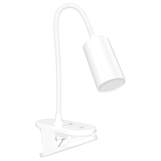 CONNECT IT Stolní LED lampa CLIP 2 s klipem, bílá