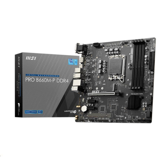 BAZAR - MSI MB Sc LGA1700 PRO B660M-P DDR4, Intel B660, 4xDDR4, 1xDP, 1xHDMI, 1xVGA, mATX - Po opravě (Bez příšlušenství