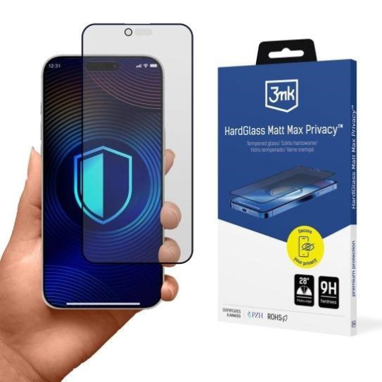 3mk HardGlass Matt Max Privacy pro Apple Iphone 17 Air
