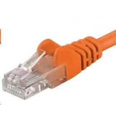PREMIUMCORD Patch kabel UTP RJ45-RJ45 CAT5e 0.5m oranžová