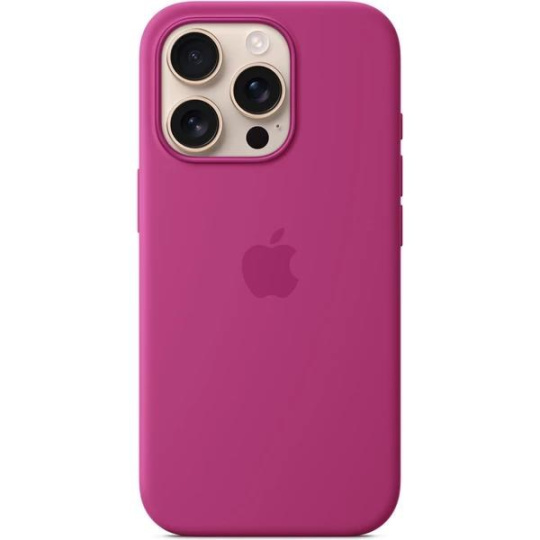 APPLE iPhone 16 Pro Silicone Case with MagSafe - Fuchsia APPLE iPhone 16 Pro Silicone Case with MagSafe - Fuchsia