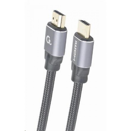 GEMBIRD Kabel HDMI 2.0, 1m, opletený, černý, blister
