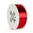 VERBATIM 3D Printer Filament PET-G 2.85mm, 123m, 1kg red transparent