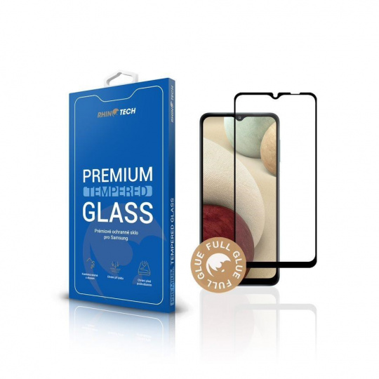 RhinoTech Tvrzené ochranné 2.5D sklo pro Samsung Galaxy A12 (Full Glue)