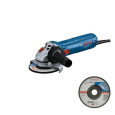 Bosch GWS 12-125 úhlová bruska, 1200 W, 11.000 ot/min, aretovatelný spínač, hrubovací kotouče