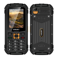 EVOLVEO StrongPhone Q1, vodotěsný odolný Dual SIM telefon, černo-oranžový EVOLVEO StrongPhone Q1, vodotěsný odolný Dual SIM telefon, černo-oranžový