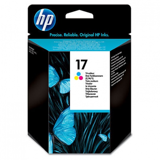 HP 17 Tri-color Ink Cart, 15 ml, C6625A (480 pages)