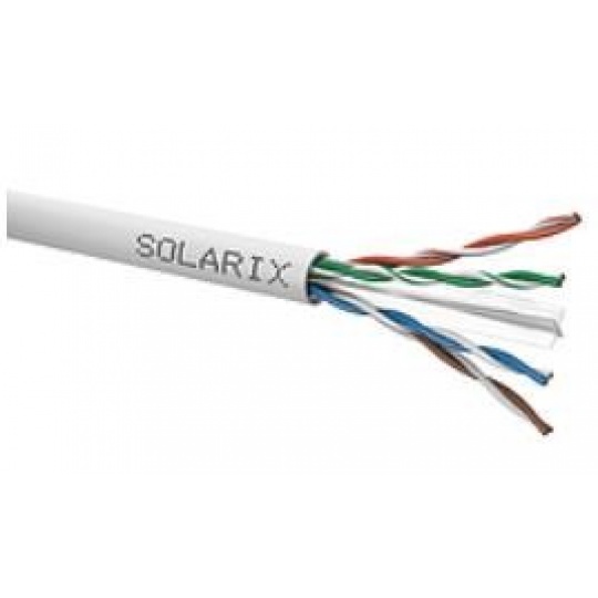 Instalační kabel Solarix UTP, Cat6, drát, PVC, box 305m SXKD-6-UTP-PVC