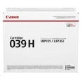 Canon TONER  CRG 039H černý pro i-Sensys LBP 351 a 352 (25 000 str.)