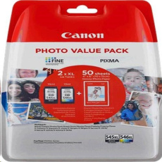 Canon CARTRIDGE PG-545XL/CL-546XL SEC -fotopapír + GP-501 (50 listů) multipack pro Pixma MG a Pixma TS 305, 3150, 3151