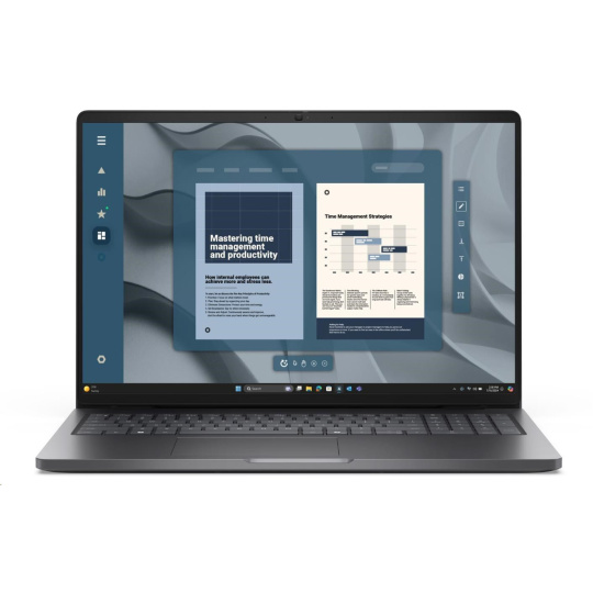 DELL NTB Pro 16 PC16255/AMD Ryzen 5 220/8GB/512SSD/16" FHD+ /IR Cam & Mic/65W/WLAN/FgrPr/Backlit Kb/W11 Pro/3Y PS NBD