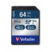 VERBATIM SDXC karta 64GB Pro, U3, V30 (R:90/W:45 MB/s)