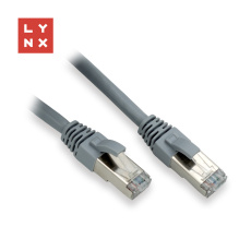 LYNX FTP patch kabel Cat6, PVC, 10m, šedý LYNX FTP patch kabel Cat6, PVC, 10m, šedý