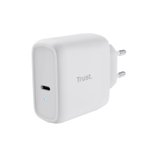 TRUST nabíječka 65W Maxo, USB-C, Nabíječka do zdi, 2m USB-C kabel, bílá