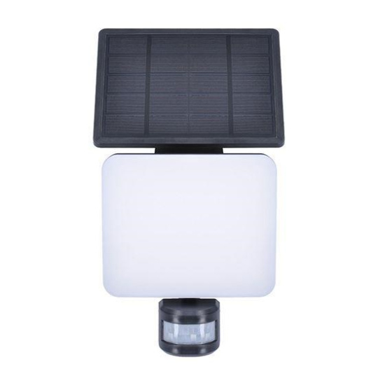 Solight LED solární osvětlení se senzorem, 11W, 1200lm, 3 CCT, Li-Ion, černá