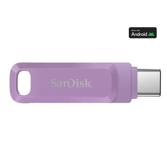 SanDisk Flash Disk 512GB Ultra Dual Drive Go, USB-C 3.2, fialová