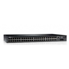 DELL Networking N2048P L2 POE+ 48x 1GbE + 2x 10GbE SFP+ fixed ports Stacking IO to PSU air AC DELL Networking N2048P L2 POE+ 48x 1GbE + 2x 10GbE SFP+ fixed ports Stacking IO to PSU air AC