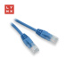 LYNX UTP patch kabel Cat5e, PVC, CCA, 0,1m, modrý (balení obsahuje 10ks)