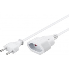 PREMIUMCORD Kabel síťový 230V, prodlužovací dvojvidlice, 5m PREMIUMCORD Kabel síťový 230V, prodlužovací dvojvidlice, 5m