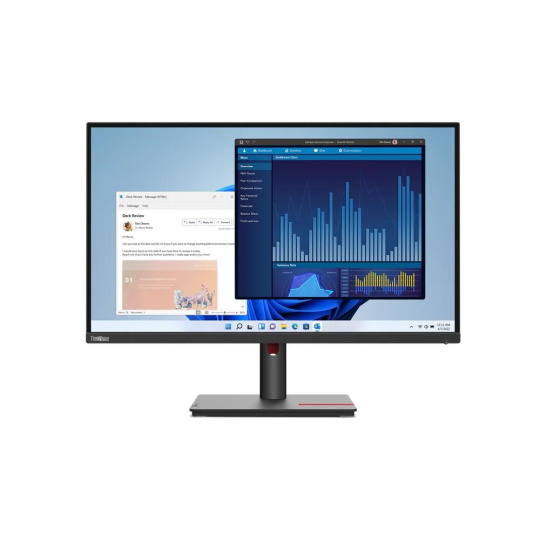 LENOVO LCD T27p-30 - 27",IPS,matný,16:9,3840x2160,178/178,4ms/6ms,350cd/m2,1000:1,DP,HDMI,USB,USB-C,RJ45,VESA,Pivot