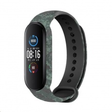 RhinoTech řemínek pro Xiaomi Mi Band 5 maskáčová šedo-zelená RhinoTech řemínek pro Xiaomi Mi Band 5 maskáčová šedo-zelená