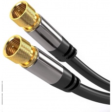 PREMIUMCORD kabel, satelitní anténní F male - F male (135 dB) 4x stíněný 1,5m PREMIUMCORD kabel, satelitní anténní F male - F male (135 dB) 4x stíněný 1,5m