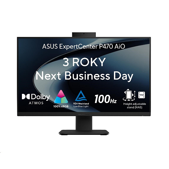 ASUS PC AiO ExpertCenter P470 (P470VAK-BPC7321TX), Core 7 240H, 27" FHD, 32GB, 1TB SSD, Intel, W11 Pro, Black ASUS PC AiO ExpertCenter P470 (P470VAK-BPC7321TX), Core 7 240H, 27" FHD, 32GB, 1TB SSD, Intel, W11 Pro, Black
