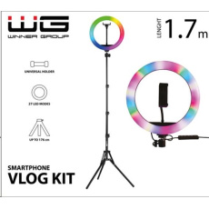WG - Vlog Kit s RGB a tripodem 1,7m / základní sada pro natáčení video blogů WG - Vlog Kit s RGB a tripodem 1,7m / základní sada pro natáčení video blogů