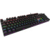 WG - Herní mechanická klávesnice WG, podsvícená, drátová, černá