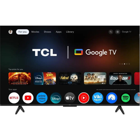TCL P79K QLED 50" TV, 4K Ultra HD, Dolby Atmos, Dolby Vision, HDMI, LAN, Wi-Fi, Google TV