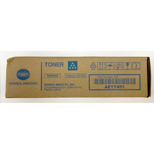 Minolta Toner TNP-93C, azurový do bizhub C3100i (4k)