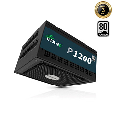EVOLVEO P1200, zdroj 1200W, 80+ PLATINUM, ATX 3.1, aPFC, 140 mm ventilátor, plně modulární, 3 roky záruka, černý EVOLVEO P1200, zdroj 1200W, 80+ PLATINUM, ATX 3.1, aPFC, 140 mm ventilátor, plně modulární, 3 roky záruka, černý