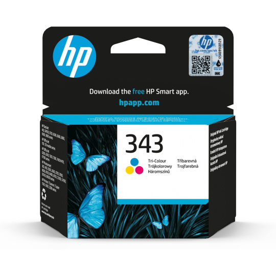 HP 343 Tri-color Ink Cart, 7ml, C8766EE (330 pages)