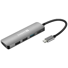 Sandberg USB-C Dock HDMI+3xUSB+PD 100W Sandberg USB-C Dock HDMI+3xUSB+PD 100W