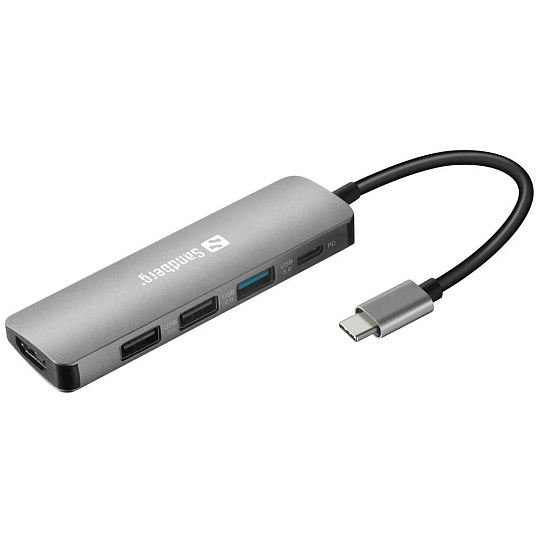 Sandberg USB-C Dock HDMI+3xUSB+PD 100W Sandberg USB-C Dock HDMI+3xUSB+PD 100W