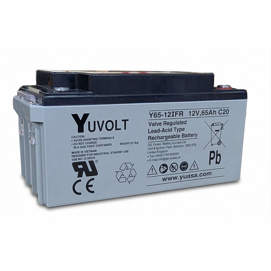 Baterie - YUVOLT Y65-12FR (12V; 65Ah; závit M6; životnost 3-5let)