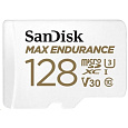 SanDisk MicroSDHC karta 128GB MAX Endurance + adaptér, 60,000 hodin