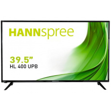HANNspree HL400UPB 39,5" monitor, Full HD 1920x1080, 16:9, 2x HDMI, VGA, USB media player