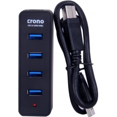 CRONO USB 3.0 HUB, 4 porty, černý CRONO USB 3.0 HUB, 4 porty, černý