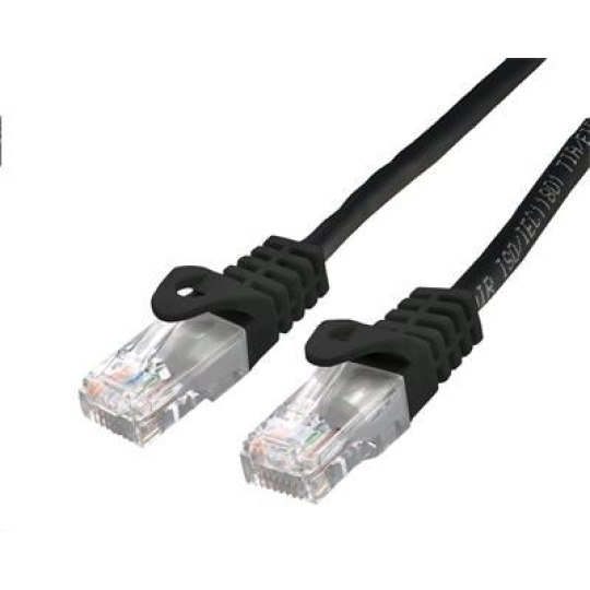 C-TECH kabel patchcord Cat6, UTP, černý, 0,5m