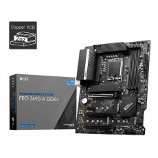 MSI MB Sc LGA1700 PRO Z690-A DDR4, Intel Z690, 4xDDR4, 1xDP, 1xHDMI