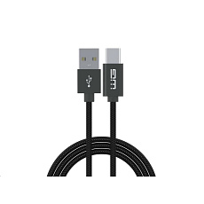 WG - Datový kabel Type-C s prodlouženým konektorem na USB-A, 1 metr, 3A, černá WG - Datový kabel Type-C s prodlouženým konektorem na USB-A, 1 metr, 3A, černá
