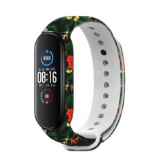 Rhinotech řemínek pro Xiaomi Mi Band 6 černá - motiv džungle Rhinotech řemínek pro Xiaomi Mi Band 6 černá - motiv džungle