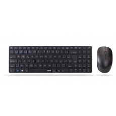 RAPOO set klávesnice+myš 9300M, Wireless Multi-Mode Slim Mouse and Ultra-Slim Keyboard, černá