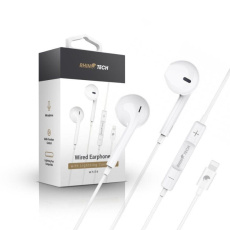 RhinoTech drátová sluchátka s Lightning konektorem bílá RhinoTech drátová sluchátka s Lightning konektorem bílá