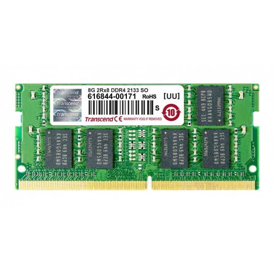 SODIMM DDR4 8GB 2133MHz TRANSCEND 2Rx8 CL15, bulk