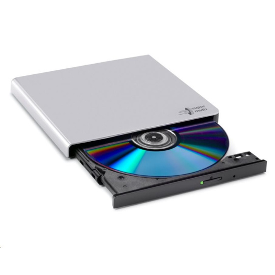 BAZAR - HITACHI LG - externí mechanika DVD-W/CD-RW/DVD±R/±RW/RAM GP57ES40, Slim, Silver, box+SW - Poškozený obal (Komple