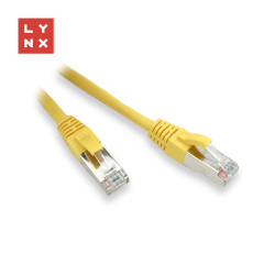 LYNX FTP patch kabel Cat5e PVC, CCA, 2m, žlutý LYNX FTP patch kabel Cat5e PVC, CCA, 2m, žlutý